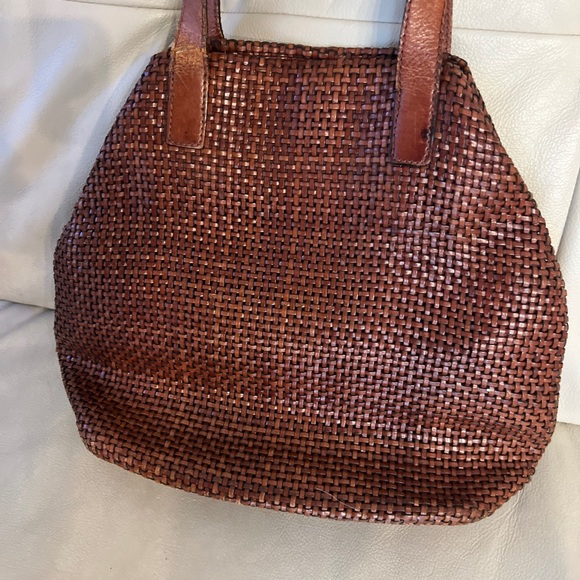 americana Handbags - Americana by Sharif Brown Leather, handle is damage, see photos.